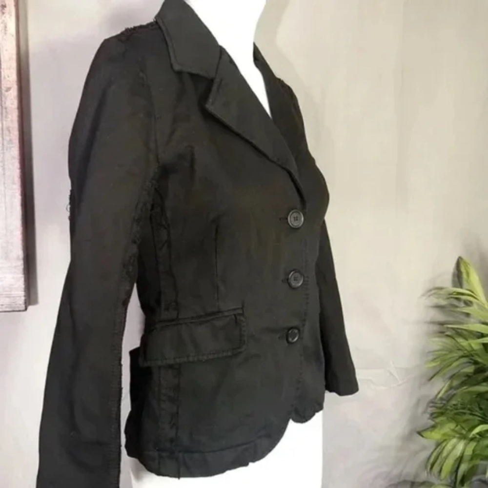 Juicy Couture Jeans Distressed Tailored Jacket